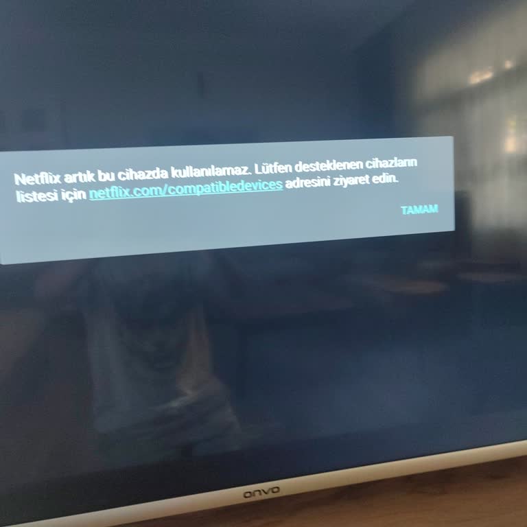 Onvo TV Ov65351 Model Netflix Android Lisans Şikayeti