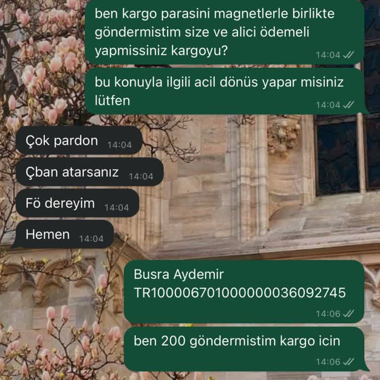 Organizasyonhediyeliklerim Kargo Ücreti Yatırdığım Halde Alici Ödemeli Gönderilmiş Tekrar Ödedim