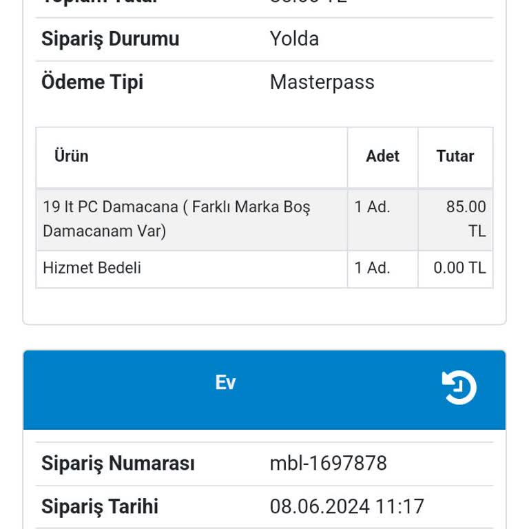 Abant Su Abantsu İlgisizliği Ve Sipariş Getirememesi