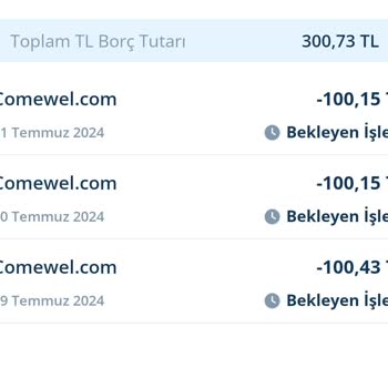 Comewel Limited Hesabımdan Habersiz Para Çıkışı Oldu