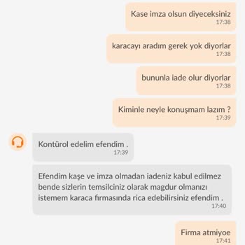 Karaca Kaşeli Ve İmzalı Belge Vermiyor, Trendyol Ürünü İade Etmiyor.