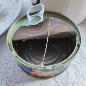 Derya Ton Balığı Konserve İçinden Kılçık Çıktı