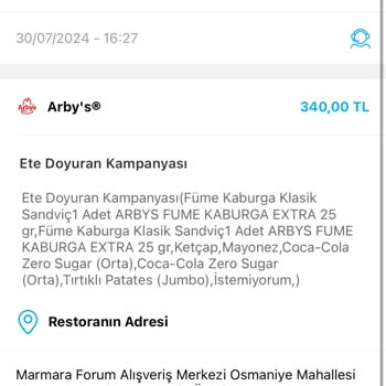 Tıkla Gelsin Uygulamasının Fazla Para Çekti Ve Siparişimi Alamadım