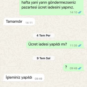 BRN Motor Ürünün 3.5 Aydan Beri Gelmemesi Ve Para İade Yapılmaması