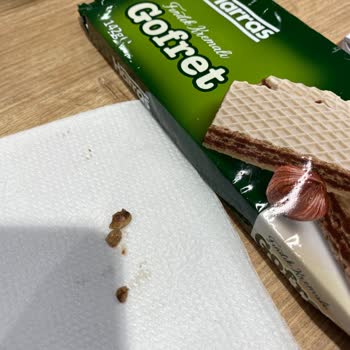 Harras Gofret İçinden Çıkan Taşa Benzeyen Sert Cisim.