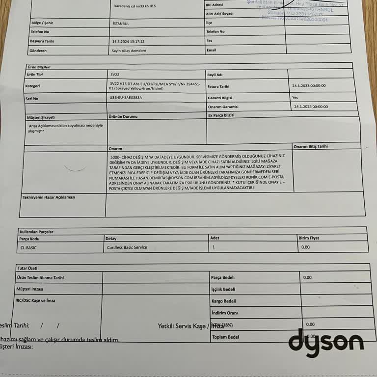 Turkcell Pasaj Dyson Süpürgemin Değişim İade Kararı Olmasına Rağmen Değişim Yapmıyor