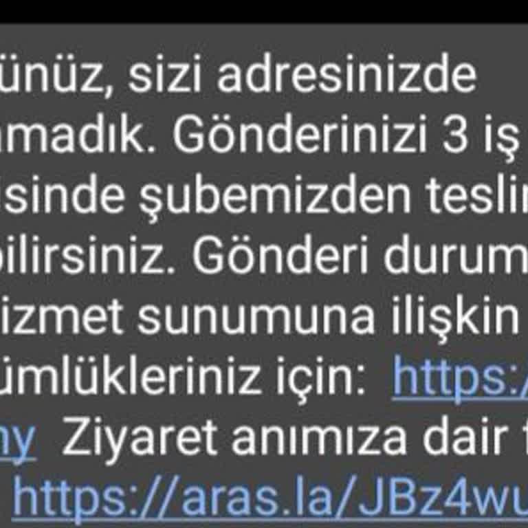Aras Kargo Kargoların Teslim Edilmemesi Ve İletişim Sorunları