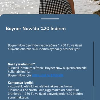 Turkcell Platinum'un Boyner Now'daki İndirimi Özel Bir Ayrıcalık Değil