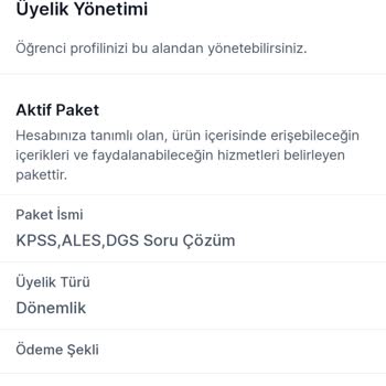 Kunduz App KPSS Paket Süresi