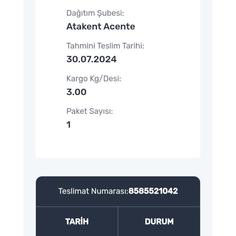 Sürat Kargo Pendik'ten Ümraniye'ye Gelemiyor Bir Türlü