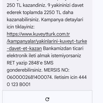 Kuveyt Türk Referans Kampanyası Mağduriyeti Ve Yetersiz Hizmet