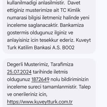 Kuveyt Türk Referans Kampanyası Mağduriyeti Ve Yetersiz Hizmet