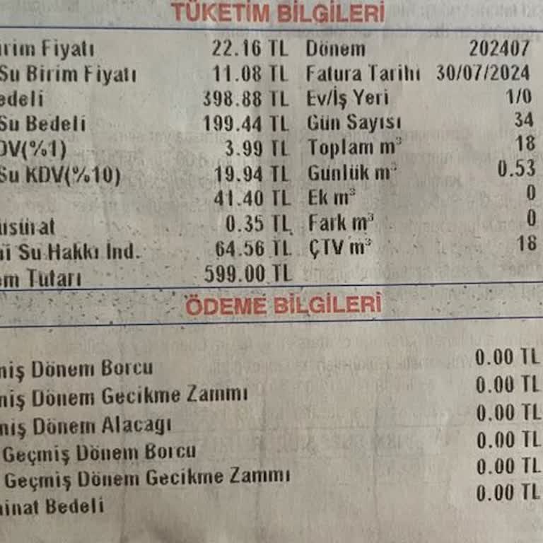 İstanbul Büyükşehir Belediyesi Yüksek Fatura İSKİ Şikayet