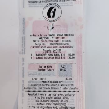 Burger King Şubesinde/uygulama Sorun Hakkında