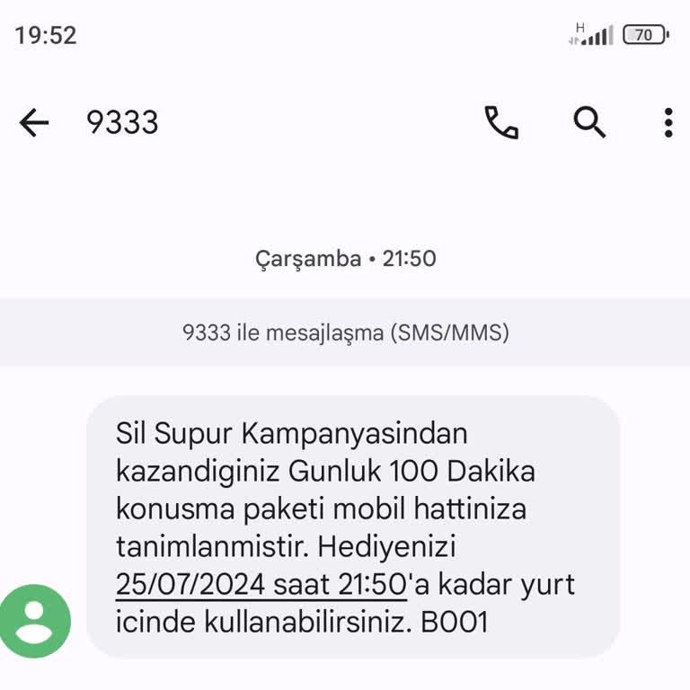 Türk Telekom Sil Süpür Hep Dakika Veriyor