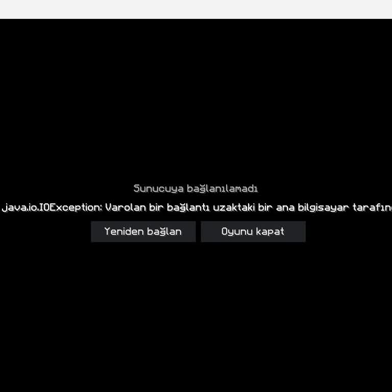 Craftrise İnternal Expection Hatası