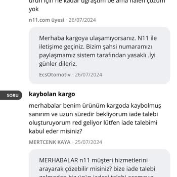 N11.comda Param Güvende Değil