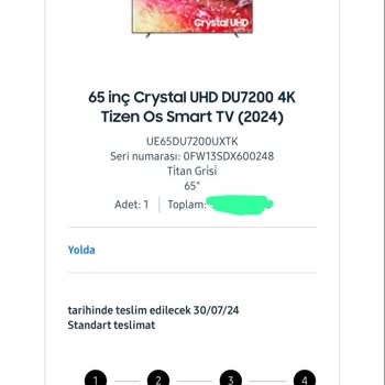 Samsung Shop'tan Aldığım TV Teslim Edilmiyor