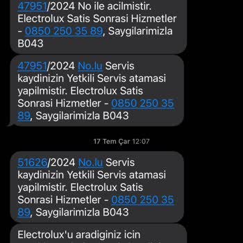 Ankastre Dünyasından Alınan Ürün Servis Gönderemedi