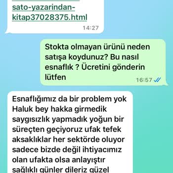NadirKitap Stokta Olmayan Kitabın Satışı Konulması