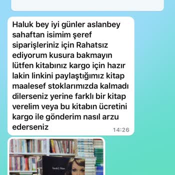 NadirKitap Stokta Olmayan Kitabın Satışı Konulması