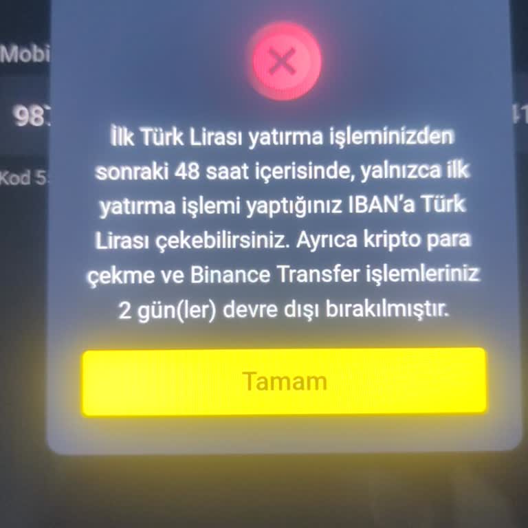 Binance Kripto Ve Transfer 2 Günler Devre Dışı Bırakılmıştır Hatası