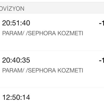 Sephora Fazladan Para Çekimi