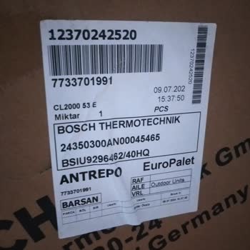 Bosch Klima Montajının Yapılmasını İstiyorum