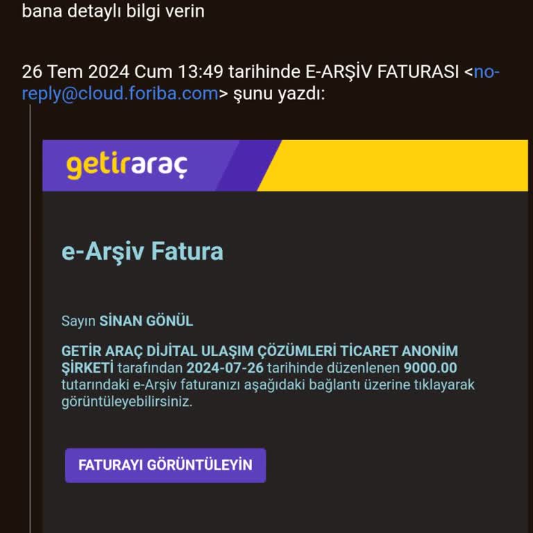 GetirAraç Adıma Benden Habersiz Araç Kiralama Hakkında