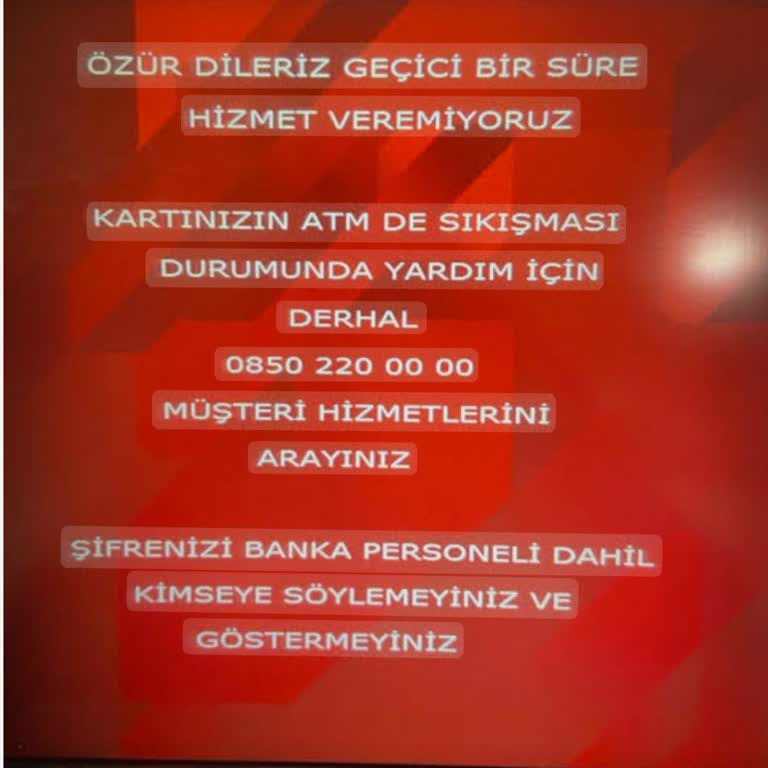 Ziraat ATM'de Param Kaldı