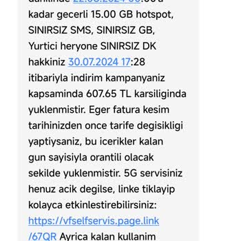 Vodafone Yanlış Bilgilendirme Nedeniyle Ek Ücret Ve Taahhüt Kaybı
