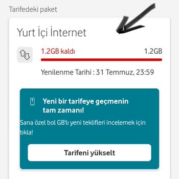 Vodafone GB Larımı Kaldırdı