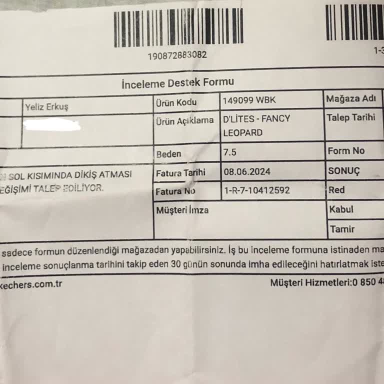 Skechers Ayakkabımın Bir Ayda Dikişinin Atması Ve Mağdur Edilişim