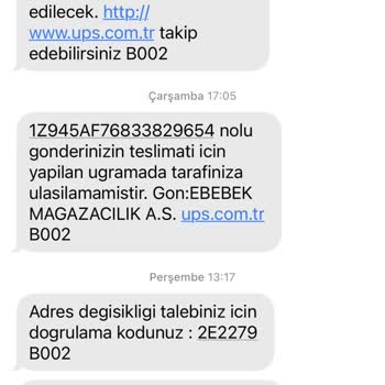 UPS Türkiye Teslimat Sorunu Var