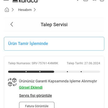Karaca Züccaciye Tamir Edilemeyen Ürün Ve Servis Davranışı