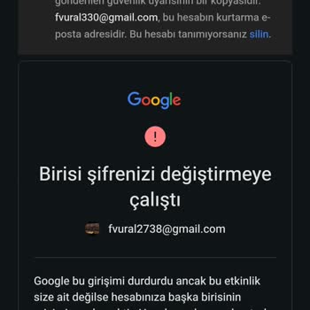 Google Hesabım Çalındı
