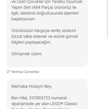 Hepsiburada Göndermediği Ürün İçin Tehdit Eder Gibi Cevap Yazıyor