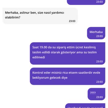 Getir Ve Müşteri Hizmetlerinin Boşvermişliği Hk.