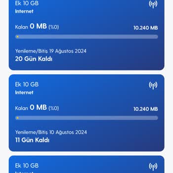 Turkcell İnternet Paketimi Kullanmadığım Halde Kendi Kendine Bitiriyor