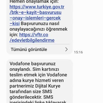 Vodafone Ve Dijital Kurye'den Şikayetçiyim!