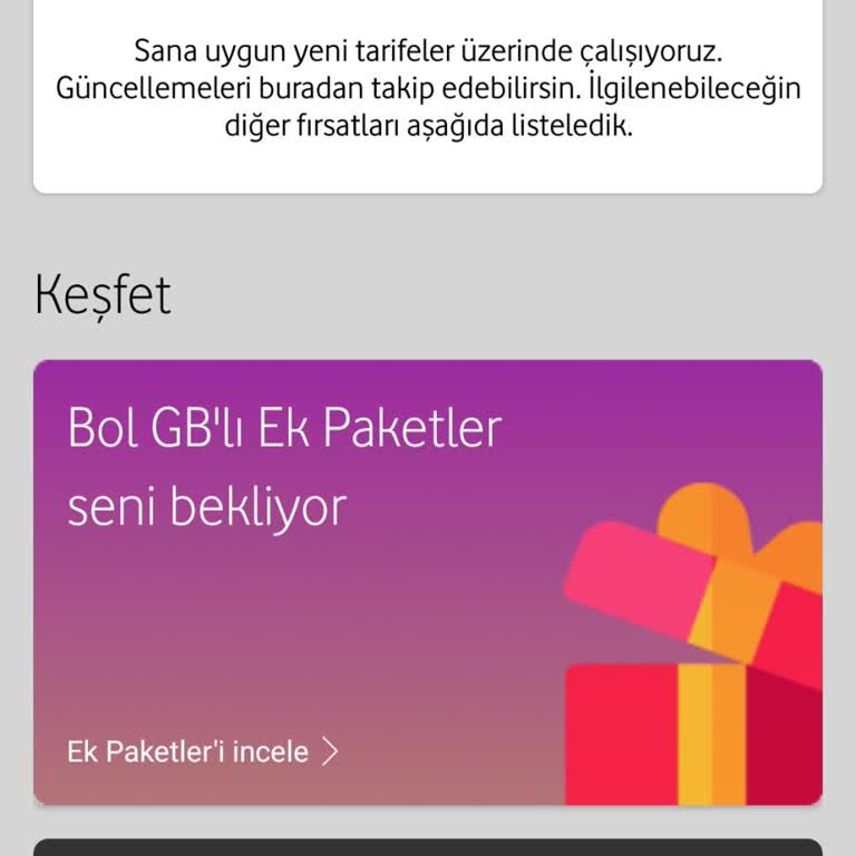 Vodafone Tarife Ve Taahhüt Sorunu