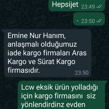 LCW Elinde Olmayan Ürünü 2. Kez Satıp Parasını Aldı Eksik Ürün Yolladı