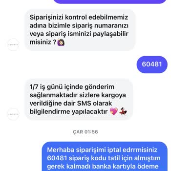 Laminta Para İadesi İstiyorum Hemen