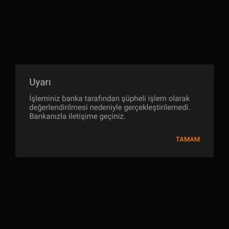 Ziraat Bankası Online Alışveriş Yapamıyorum Şüpheli İşlem Hatası Veriyor