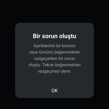 Instagram Beğeniyi Geri Alamama Sorunu