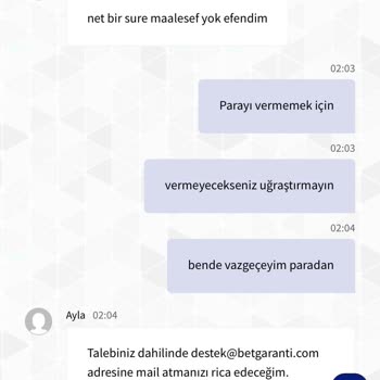 Bet Garanti Parama El Koydu