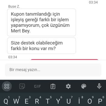 Yemeksepeti Yemek Siparişi İlgisiz Temsilci