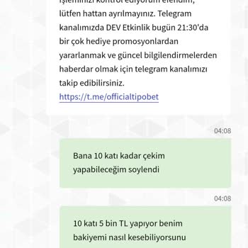 Tipobet Tipo Bet Yanıltıcı Bilgiler