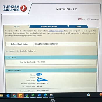THY Geciken Bagajın Yerini Bilmesine Rağmen Yolcuya Ulaştırmıyor