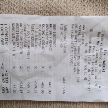 LCW Etiket Sorunu